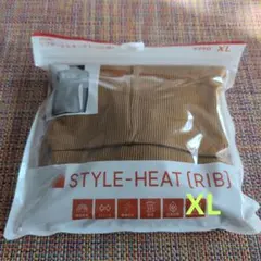 GUスタイルヒートリブタートルネック五分袖 XL