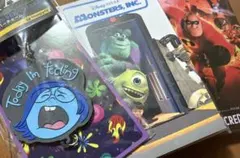 PIXAR(ピクサー)1番くじ ラバーチャーム & ポストカードブック３点SET