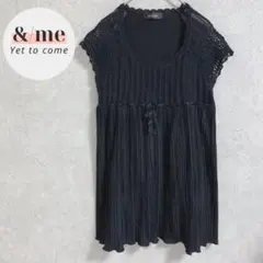 CLASSA かぎ編みニット ブラウス　チュニック　カットソー　L　ゆったり