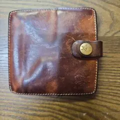 IL BISONTE　レザー 二つ折り財布 ブラウン