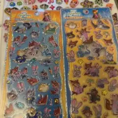 正規品 ズートピア プチドロップステッカー 2枚セット