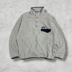 patagonia スナップT オートミール M シンチラ フリース