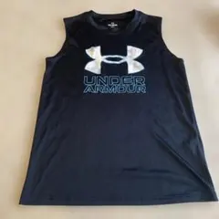 Under Armour ノースリーブタンクトップ YXL ブラック