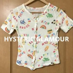 【素敵な風合い❗️】90's HYSTERIC GLAMOUR 総柄 チビT
