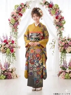 振り袖　フルセット　別誂長襦袢　紅型　本加工　成人式　美矢古美人　937