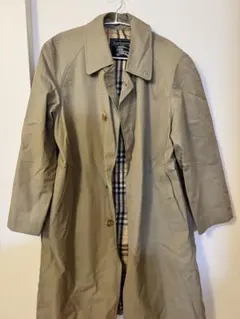 90's Burberrys ステンカラーコート ベージュクリーム色 希少サイズ