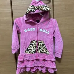 ベロア素材のワンピース