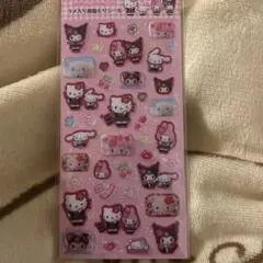 サンリオ　ラメ入り樹脂もりシール　平成コギャル　平成女児　キティ　マイメロ