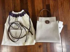 トリーバーチ　BLAKE CANVAS BUCKET BAG 美品