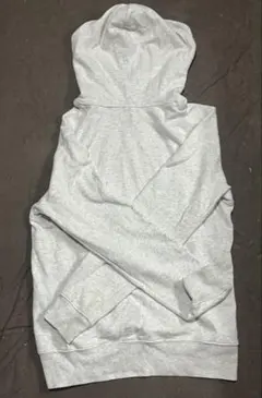 グレー フード付き スウェットパーカー