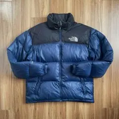 Mノースフェイス700フィルネイビーブラック紺黒ヌプシダウンジャケットNORTH