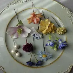 ＊お得なset＊カラフルヘアパーツset 髪飾り　結婚式　和装　卒業式　袴