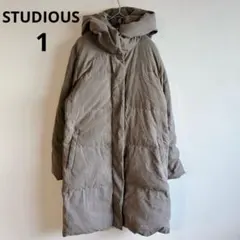 5855【STUDIOUS】パウダーライトロングダウンコート　日本製　ジャケットのサムネイル
