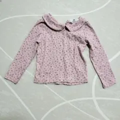 H&M 花柄 リブトップス 90cm