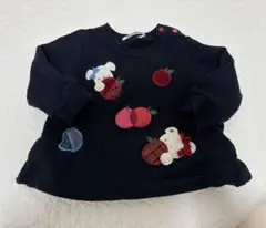 ファミリア　ネイビー トレーナー 80cm 現行品