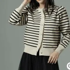 ナノユニバース　ライトスポンディッシュパールボタンカーディガン