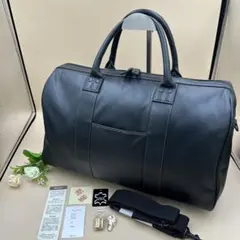 [미사용 등급] 고노이케 세이사쿠쇼 보스턴 백 가죽 블랙 일본산 판텔