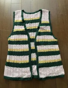 手作りかぎ針編みノースリーブベスト