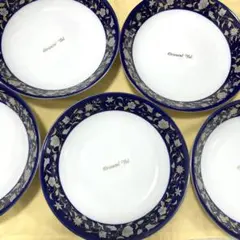 値下げ中★　BEAUTY STATE カレー皿　大皿　食器　5枚組　青色　ブルー