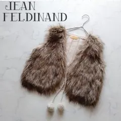 ジーンフェルディナンド★ファーベスト　ジレ　M　ショート丈　ぼんぼん