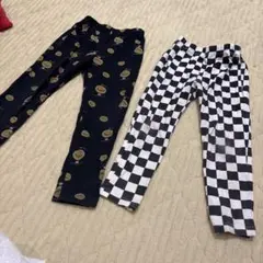 ブリーズ　breeze スマイリーフェイス・チェック柄パンツ　110 120