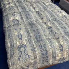 羽毛布団シングル掛けふとん　立体キルト　羽毛専用ケース付きのサムネイル