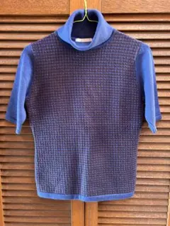 ジュンコシマダ　半袖ウールタートルネックセーター　未使用品