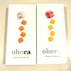 オシャレ　ohora オホーラフットネイルシール セミキュアジェル　フット　2種