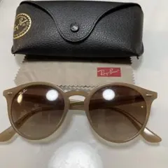 Ray-Ban ベージュ ラウンド型 サングラス
