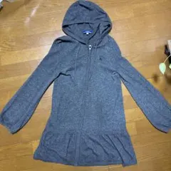 バーバリー ブルーレーベル ニット ロングカーディガン ワンピース パーカー