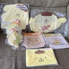匿名送料込　新品★サンリオ　ポムポムプリン　当りくじ　計7点セット　マスコット