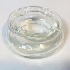 昭和レトロ とろとろガラス ビンテージ灰皿 アンティーク ガラストレイ 小物入れのサムネイル