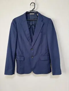 ジャーナルスタンダード　綿麻　ネイビー テーラードジャケット