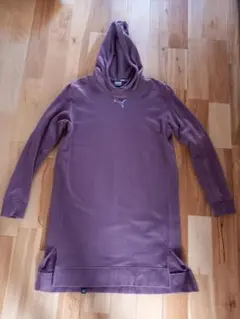 プーマ（M）長袖 スウェットワンピース カジュアルパーカー