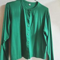 UNIQLO グリーン 長袖カーディガン XL
