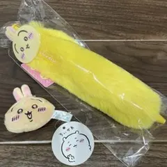 ちいかわ うさぎ ふわふわボールペン がま口ポーチ