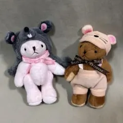 タリーズ　福袋　干支ミニテディ　子　タリーズコーヒー　ねずみ　ぬいぐるみ ピンクのサムネイル