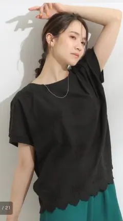 SHOO・LA・RUE シューラルー さらっと大人上品 刺繍トップス