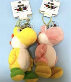 USJ限定★ヨッシー★ぬいぐるみキーチェーン イエロー＆ピンク2体セット★新品
