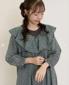 サマンサモスモス❤︎柄アソート襟フリル2WAYワンピース