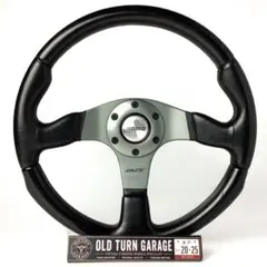 人気32φ モモ レース レザーステアリング 良品 ホーンリング ホーンボタン付 モモ RACE レース レザーステアリング 2001年製 良品 新品ホーンボタン