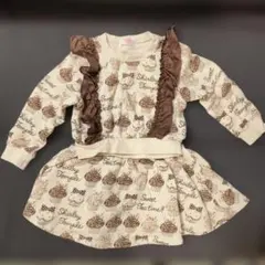 Shirley Temple カップケーキ柄 セットアップ 100