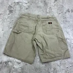 Dickies　ペインターショーツ　W33　アイボリー　古着　ワークウェアのサムネイル