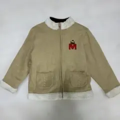 MIKIHOUSE ベージュ クマ刺繍 ジャケット 120