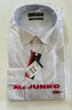 【新品】Mr.JUNKO 長袖ドレスシャツ ワイドカラー 41-86