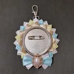 ロゼット 痛ロゼット 水色 黄色 白