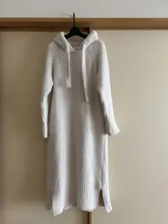 ジェラートピケ　パウダーフーディワンピース