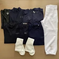 野球練習用アンダーシャツ、パンツセット 150〜160サイズ