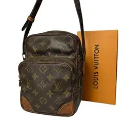 ルイヴィトン　モノグラム　アマゾン　ショルダーバッグ　ブラウン　茶　クロスボディ