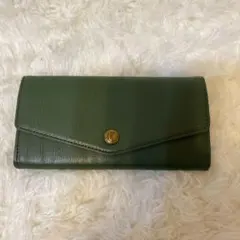 新品★CLEDRAN クレドラン TRONC トロン かぶせ長財布 グリーンのサムネイル